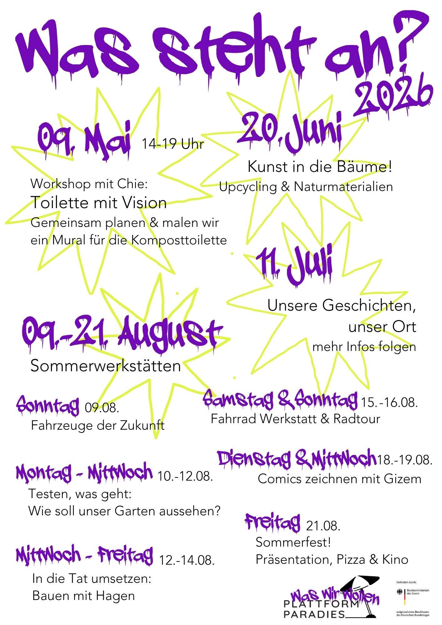 Was steht an? Alle Termine auf einen Blick